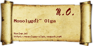 Mosolygó Olga névjegykártya